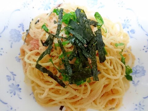 明太子の豆乳クリームパスタ